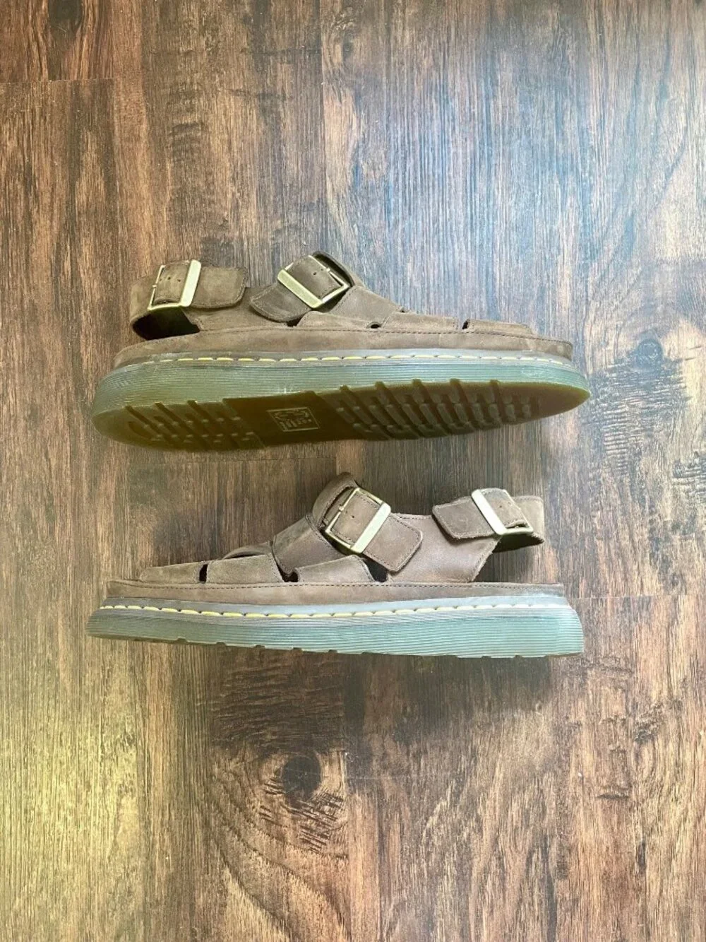 Dr. Martens Flash Fisherman Sandals in Brown Leather Men's Size 11